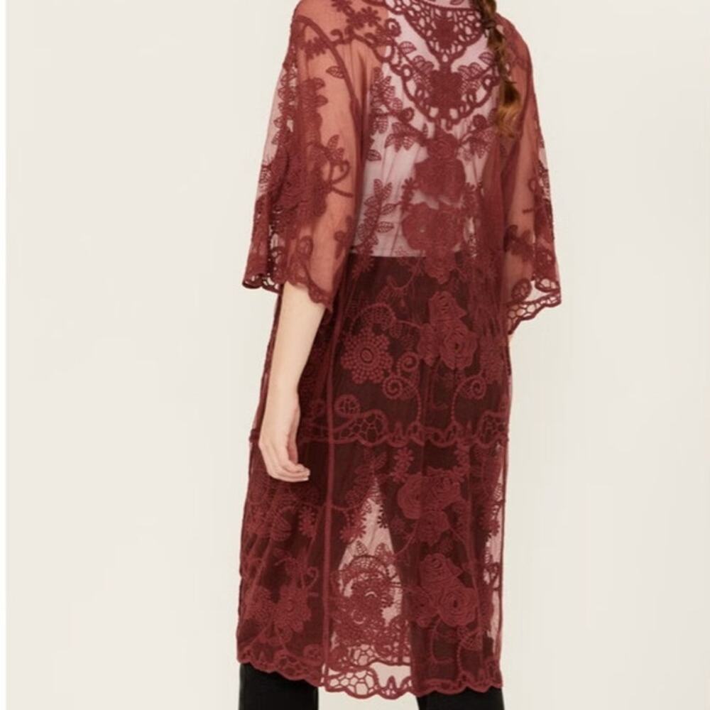 Shyanne Women's Lace Duster Kimono Festival Wear one size